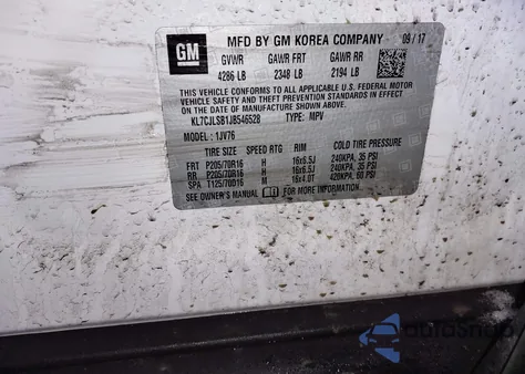 2018 Chevrolet Trax Lt from USA, damaged, VIN KL7CJLSB1JB546528